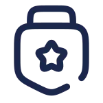 Medal Star Square SVG Icon